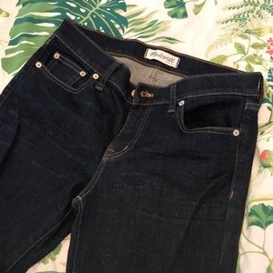 Madewell Alley straight 27 jeans dark wash mint